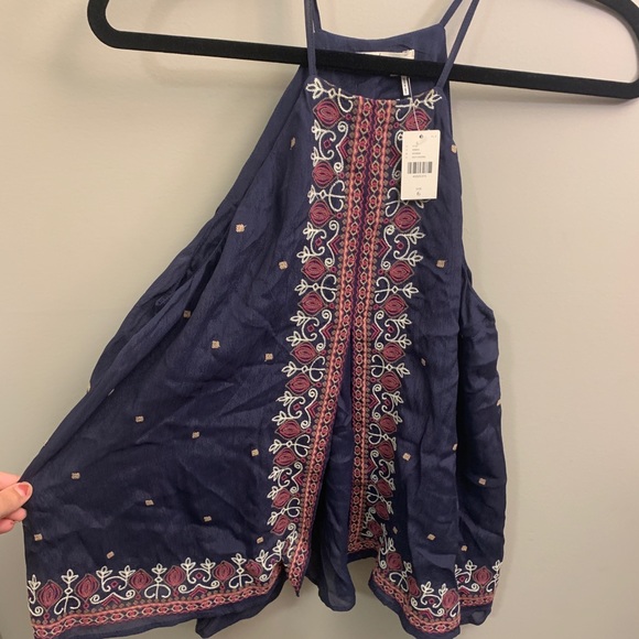 Anthropologie Floreat Midnight Flower Tank NEW - Picture 4 of 6